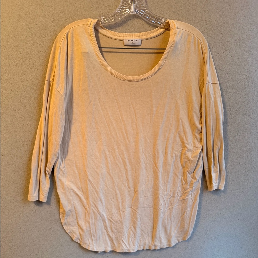 Babaton Pale Yellow Long Sleeve Women's Top